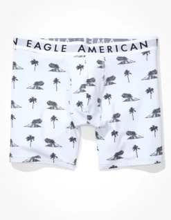 AEO Volcano Isle 6" Classic Boxer Brief -American Eagle Fashion 0235 3340 100 f