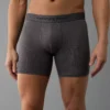 AEO Men's Solid 6" Classic Boxer Brief Charcoal