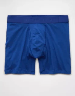 AEO Men's 6" Classic Boxer Brief Steel Blue -American Eagle Fashion 0235 4075 425 f