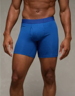 AEO Men's 6" Classic Boxer Brief Steel Blue
