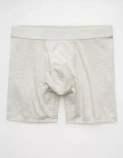 AEO Men's 6" Classic Boxer Brief Light Gray -American Eagle Fashion 0235 4075 951 f