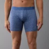 AEO Men's Floral 6" Classic Boxer Brief Navy