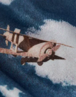 AEO Men's Planes 6" Flex Boxer Brief Blue -American Eagle Fashion 0236 0001 400 d1