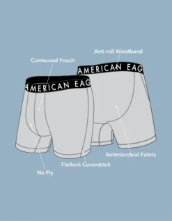 AEO Men's Planes 6" Flex Boxer Brief Blue -American Eagle Fashion 0236 0001 400 d3