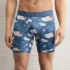 AEO Men's Planes 6" Flex Boxer Brief Blue