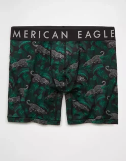 AEO Men's Cougar 6" Flex Boxer Brief Black Charcoal -American Eagle Fashion 0236 0050 056 f