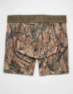 AEO Men's Solid 6" Flex Boxer Brief Khaki -American Eagle Fashion 0236 0087 212 b