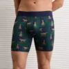 AEO Men's Dog Print 6" Flex Boxer Brief Navy