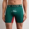 AEO Men's Christmas 6" Flex Boxer Brief Green