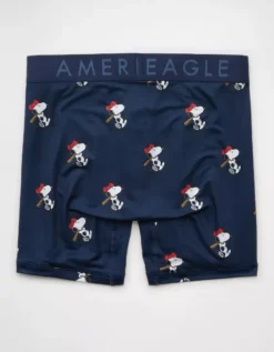 AEO Men's Snoopy 6" Flex Boxer Brief Navy -American Eagle Fashion 0236 0216 410 b