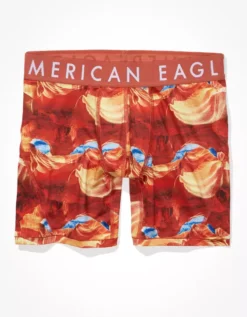 AEO Orange Burst 6" Flex Boxer Brief -American Eagle Fashion 0236 3305 800 f