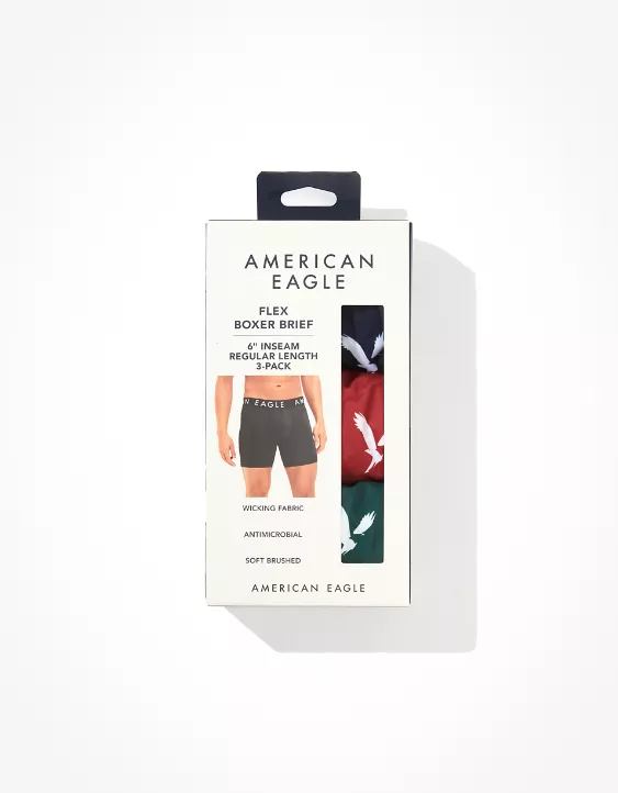 AEO 6" Flex Boxer Brief 3-Pack 2 AEO 6" Flex Boxer Brief 3-Pack - Image 2