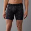 AEO Men's Eagle 6" Flex Boxer Brief Black