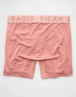 AEO Men's Space Dye 6" Flex Boxer Brief Pink Punch -American Eagle Fashion 0236 4146 626 b