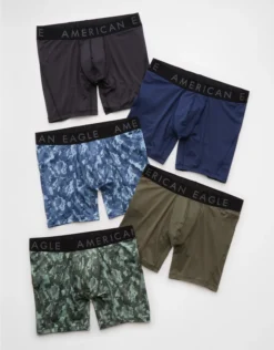 AEO 6" Flex Boxer Brief 5-Pack Multi