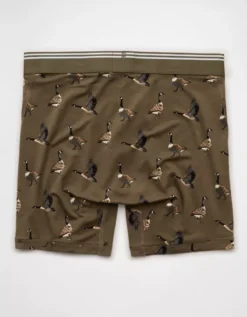 AEO Men's Canada Geese 6" Ultra Soft Boxer Brief Olive -American Eagle Fashion 0237 0099 309 b