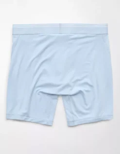 AEO Men's 6" Ultra Soft Boxer Brief Light Blue -American Eagle Fashion 0237 3818 401 b