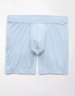 AEO Men's 6" Ultra Soft Boxer Brief Light Blue -American Eagle Fashion 0237 3818 401 f