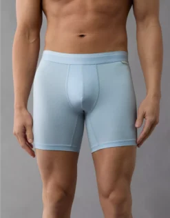 AEO Men's 6" Ultra Soft Boxer Brief Light Blue