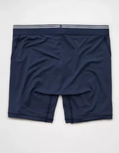 AEO Men's 6" Ultra Soft Boxer Brief Midnight -American Eagle Fashion 0237 3818 766 b