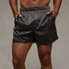 AEO Men's Satin Pocket Boxer Short Charcoal