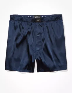 AEO Solid Satin Pocket Boxer Short 5 AEO Solid Satin Pocket Boxer Short -American Eagle Fashion 0238 3812 410 f