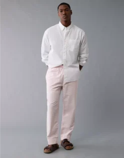 AE Stretch Cotton Pant Light Pink