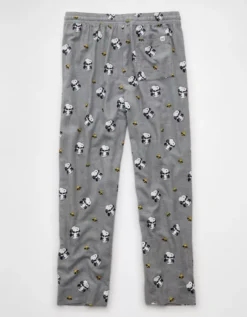 AE Snoopy Halloween Flannel Pant Gray -American Eagle Fashion 0239 2040 020 b