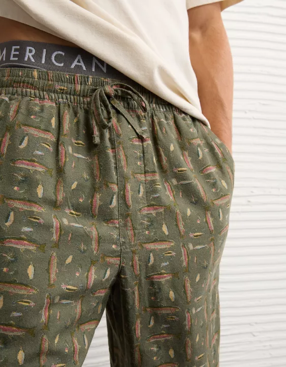 AE Flannel PJ Pant Green 6 AE Flannel PJ Pant Green - Image 6