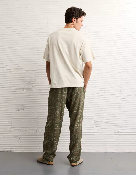 AE Flannel PJ Pant Green 2 AE Flannel PJ Pant Green - Image 2