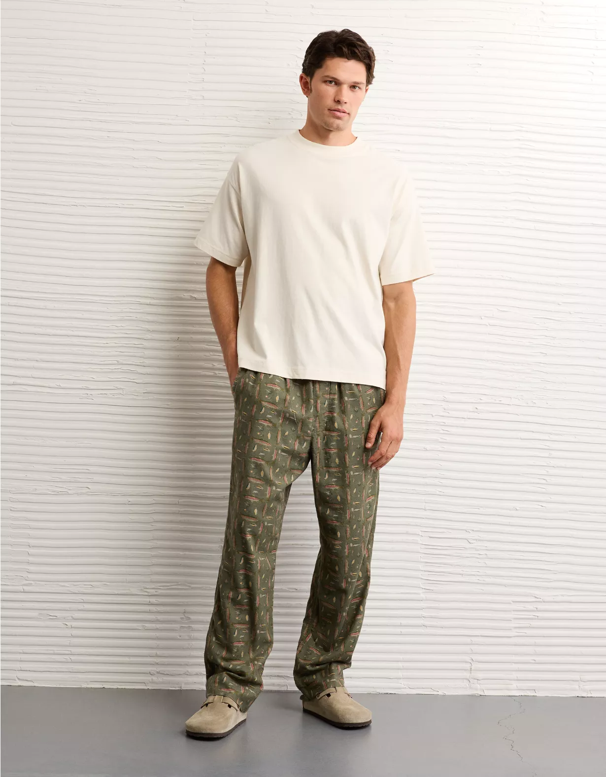 AE Flannel PJ Pant Green 1 AE Flannel PJ Pant Green
