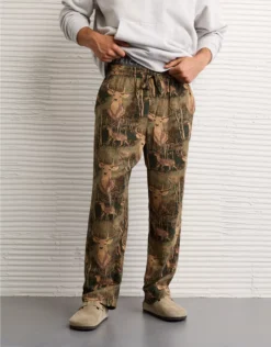 AE Flannel PJ Pant Bunker Olive