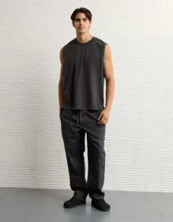 AE Poplin PJ Pant Faded Black -American Eagle Fashion 0239 2055 094 os