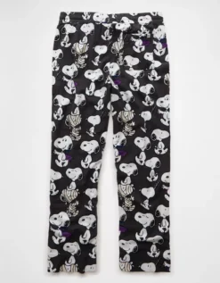 AE Snoopy Halloween Flannel Pant Black -American Eagle Fashion 0239 2058 001 b