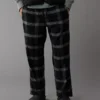 AE Flannel PJ Pant Bold Black