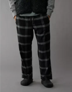 AE Flannel PJ Pant Bold Black
