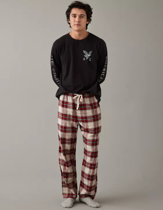 AE Graphic Flannel PJ Pant 2 AE Graphic Flannel PJ Pant - Image 2