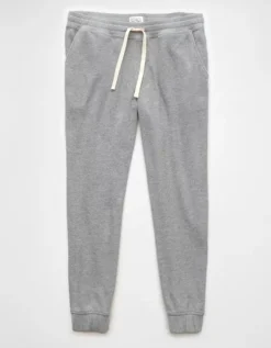 AE Waffle Jogger Gray -American Eagle Fashion 0239 7817 020 f