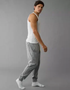 AE Waffle Jogger Gray -American Eagle Fashion 0239 7817 020 os