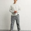 AE Flannel PJ Pant Dark Heather Gray