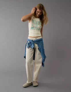 NFL Miami Dolphins Tank Top Cream -American Eagle Fashion 0301 6080 106 os