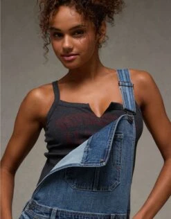 AE Alabama Crimson Tide Graphic Notch Neck Tank Top Faded Black