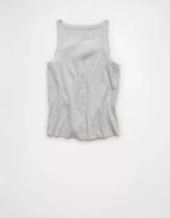 AE Notre Dame Fighting Irish Graphic Notch Neck Tank Top Heather Gray -American Eagle Fashion 0301 6279 006 b