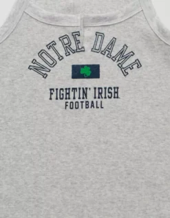 AE Notre Dame Fighting Irish Graphic Notch Neck Tank Top Heather Gray -American Eagle Fashion 0301 6279 006 d1