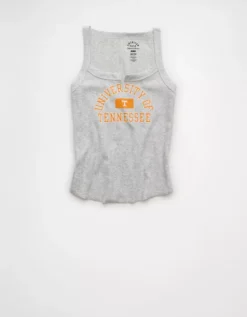 AE Tennessee Volunteers Graphic Notch Neck Tank Top Charcoal Heather -American Eagle Fashion 0301 6279 027 f
