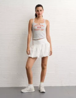 AE USC Trojans Graphic Notch Neck Tank Top Gray Heather -American Eagle Fashion 0301 6279 069 d2