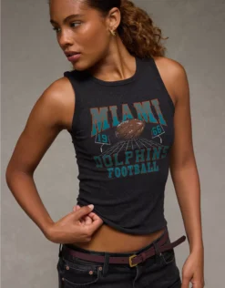 NFL Miami Dolphins Graphic Tank Top True Black