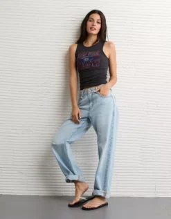 NFL New York Giants Graphic Tank Top Washed Black -American Eagle Fashion 0301 6300 167 os