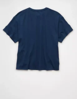 AE Ex-Boyfriend Americana Graphic T-Shirt Navy -American Eagle Fashion 0303 1532 410 b