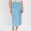 AE Floral Slip Midi Skirt